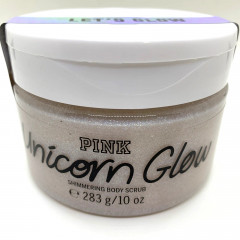 Victoria's Secret Pink Unicorn Glow Scrub with Shimmer Effect, 283 g