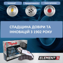 Комплект задніх гальмівних колодок Raybestos EHT1354H Element3 для Lexus Toyota Scion Pontiac