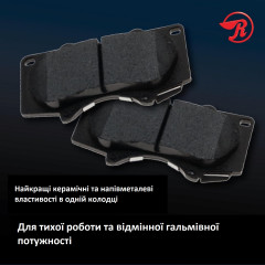 Комплект задніх гальмівних колодок Raybestos EHT1354H Element3 для Lexus Toyota Scion Pontiac