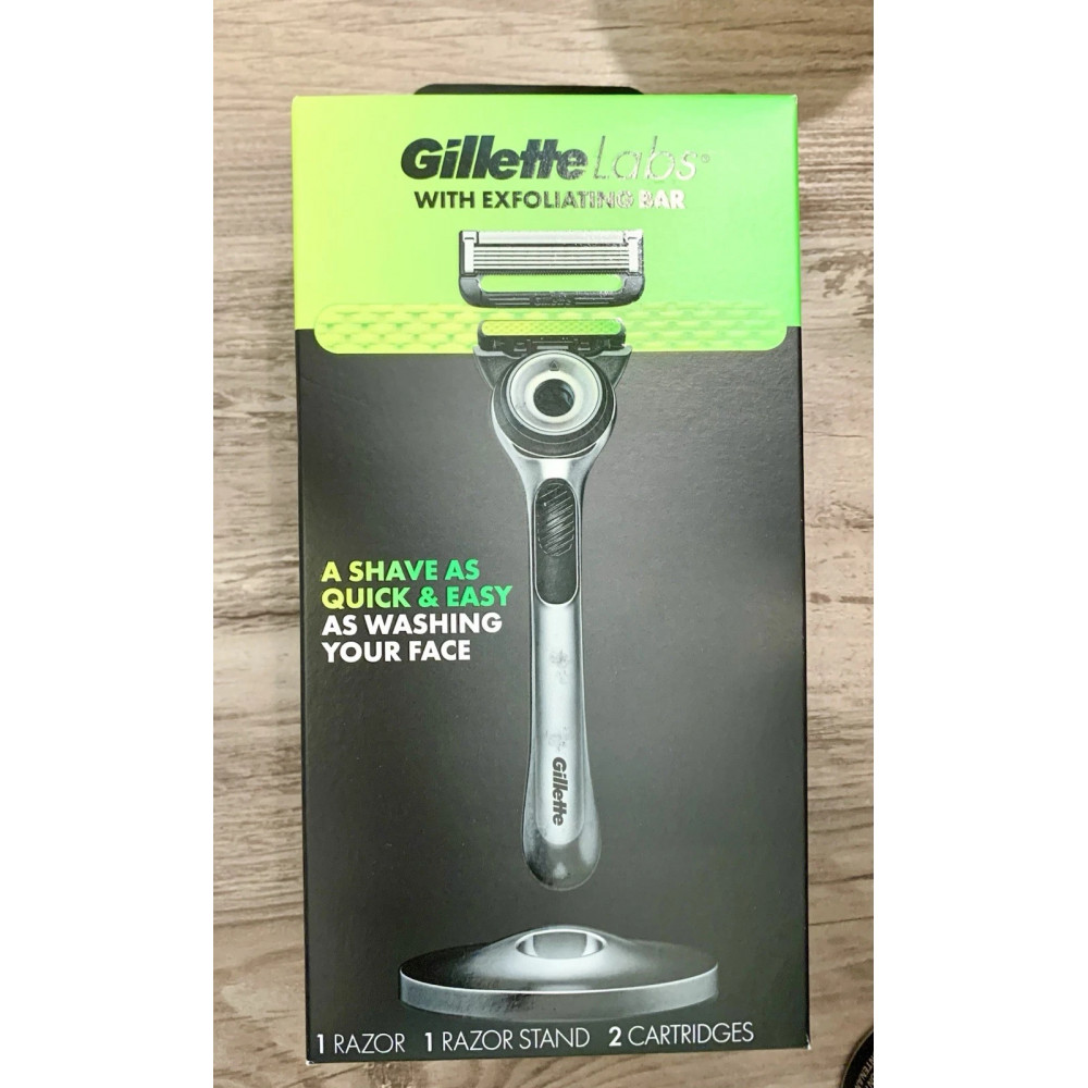 Бритвений набір Gillette Labs Razor (1 бритва, 2 картриджі, 1 підставка і піна 229 г)