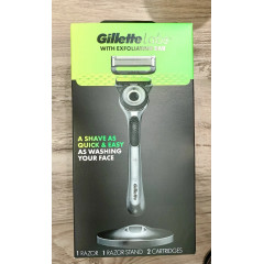 Gillette Labs Razor Shaving Set (1 razor, 2 cartridges, 1 stand, and 229 g of shaving cream)