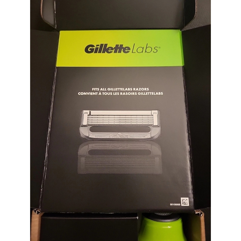 Змінні касети для бритви Gillette Labs з ексфолюючою смужкою та гелем для гоління 198 г