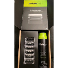 Змінні касети для бритви Gillette Labs з ексфолюючою смужкою та гелем для гоління 198 г