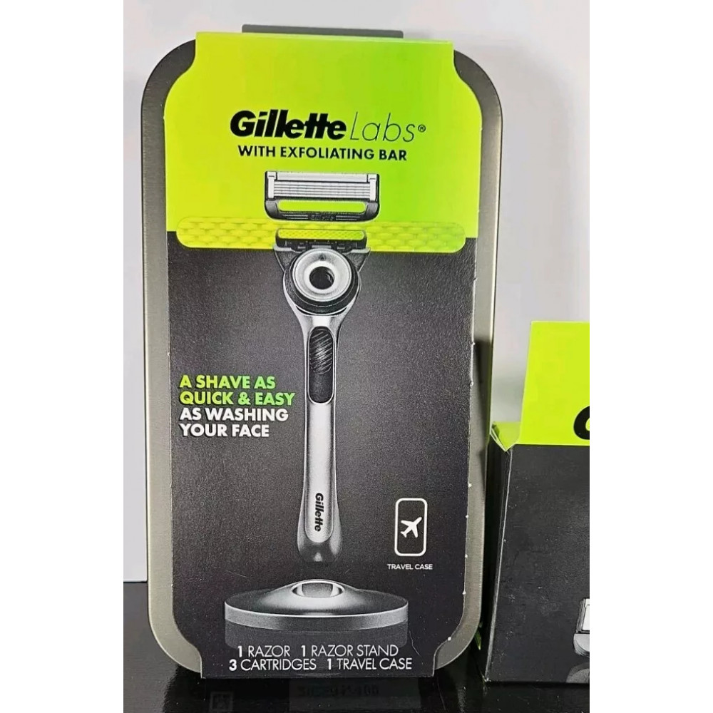 Набір для гоління Gillette Labs Travel Kit (бритва + підставка + кейс + 9 картриджів)