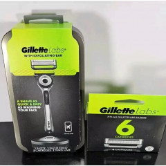Gillette Labs Travel Kit shaving set (razor + stand + case + 9 cartridges)