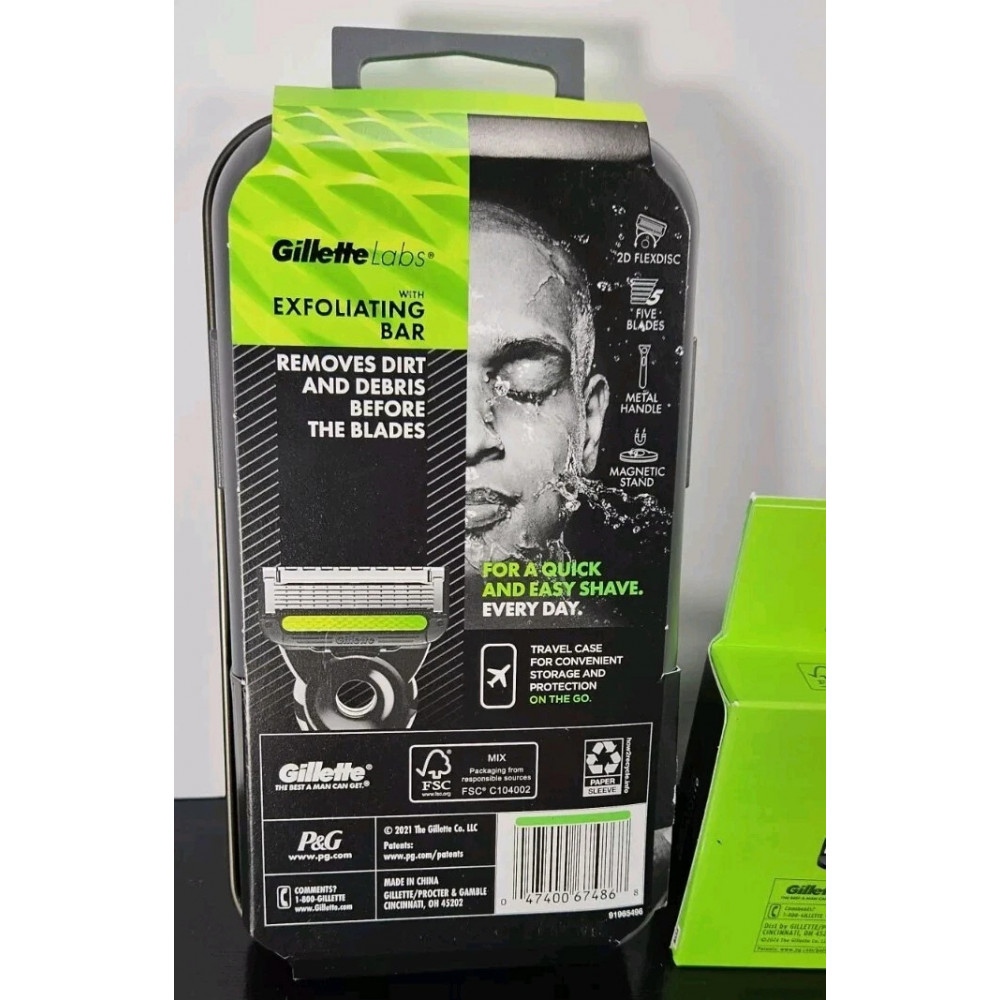 Набір для гоління Gillette Labs Travel Kit (бритва + підставка + кейс + 9 картриджів)