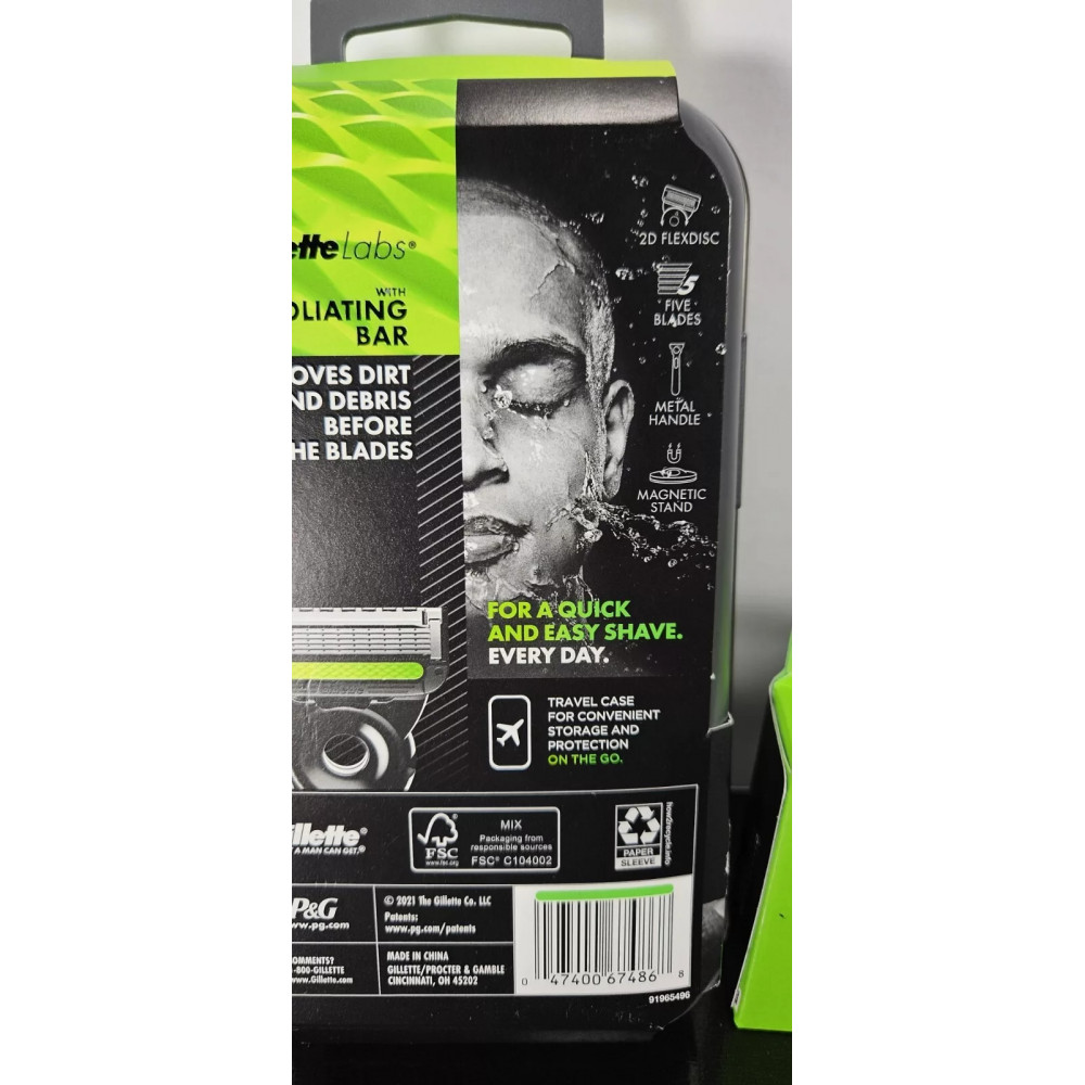 Набір для гоління Gillette Labs Travel Kit (бритва + підставка + кейс + 9 картриджів)