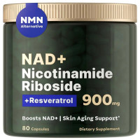 Біодобавка для підвищення енергії та молодості NAD+ Liposomal Nicotinamide Riboside Complex 80 капсул