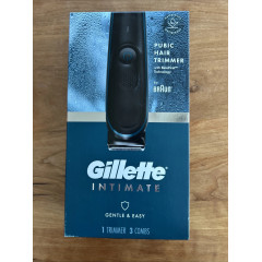 Тример для інтимної гігієни Gillette Intimate з 3 насадками чорний