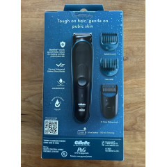Тример для інтимної гігієни Gillette Intimate з 3 насадками чорний