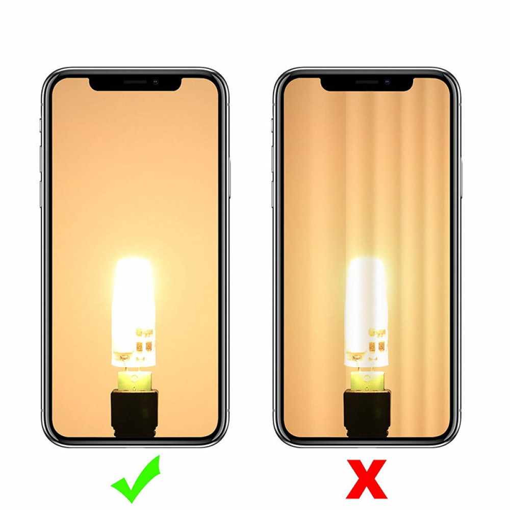 LED lamp for chandeliers G4 2835SMD 2W without flicker Warm white 2900-3100K