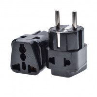 Multifunctional socket adapter WD-9 Black for traveling in Europe America Australia