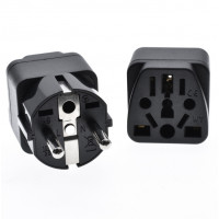 Multifunctional socket adapter WY-9 Black for traveling in Europe America Australia