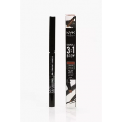 NYX 3-in-1 multifunctional eyebrow pencil Sourcils 31B02 Taupe with mascara and powder