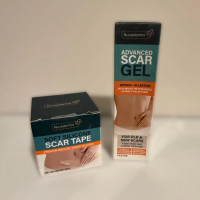 Nuvadermis Advanced Scar Gel 50 ml and Soft Silicone Scar Tape 4×300 cm scar treatment kit