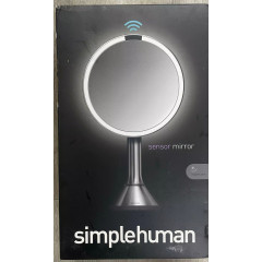 Simplehuman ST3052 stainless steel touch mirror 8 inches with backlight and 5x magnification