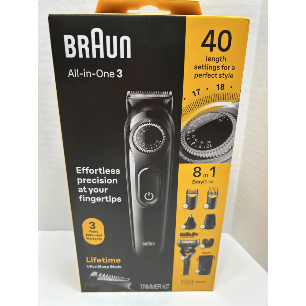 Gillette All-in-One 3 Multifunctional Trimmer for Men