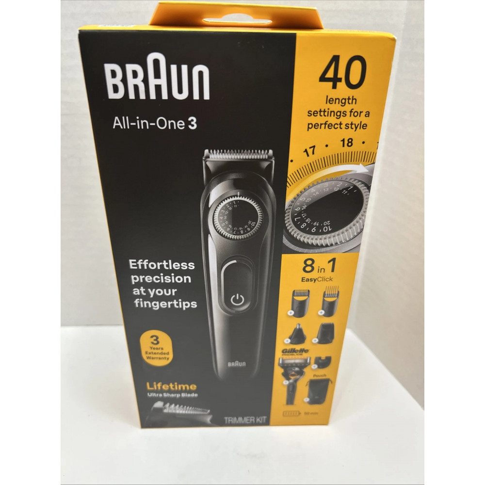 Gillette All-in-One 3 Multifunctional Trimmer for Men