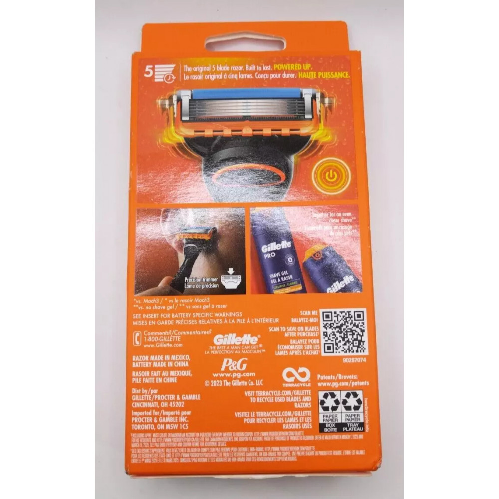 Gillette Fusion5 Power razor with 5 cartridges