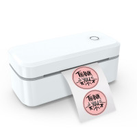 Портативний термопринтер етикеток наклейок і бирок 4 дюйма для магазинів і складів чорний