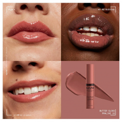 NYX Butter Gloss Praline BLG16 Caramel Nude Lip Gloss 8 ml
