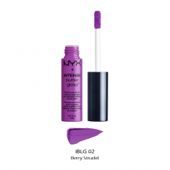 NYX Cosmetics Intense Butter Gloss Berry Strudel IBLG02 Purple Lip Gloss 8 ml