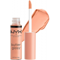 NYX Butter Gloss Fortune Cookie BLG13 Natural Nude Lip Gloss with Shine Effect, 8 ml
