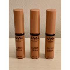 NYX Butter Gloss Fortune Cookie BLG13 Natural Nude Lip Gloss with Shine Effect, 8 ml