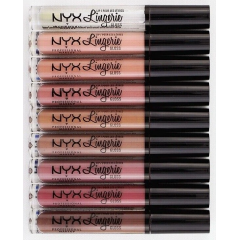 NYX Professional Makeup Lip Lingerie Shy LLG02 Peach Pink Nude Moisturizing Lip Gloss 8 ml