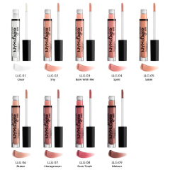 NYX Professional Makeup Lip Lingerie Shy LLG02 Peach Pink Nude Moisturizing Lip Gloss 8 ml