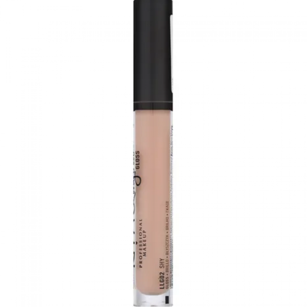 NYX Professional Makeup Lip Lingerie Shy LLG02 Peach Pink Nude Moisturizing Lip Gloss 8 ml