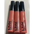 NYX Mega Shine Lip Gloss Nude Peach LG162 with a mirror finish