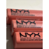 NYX Mega Shine Lip Gloss Nude Peach LG162 with a mirror finish