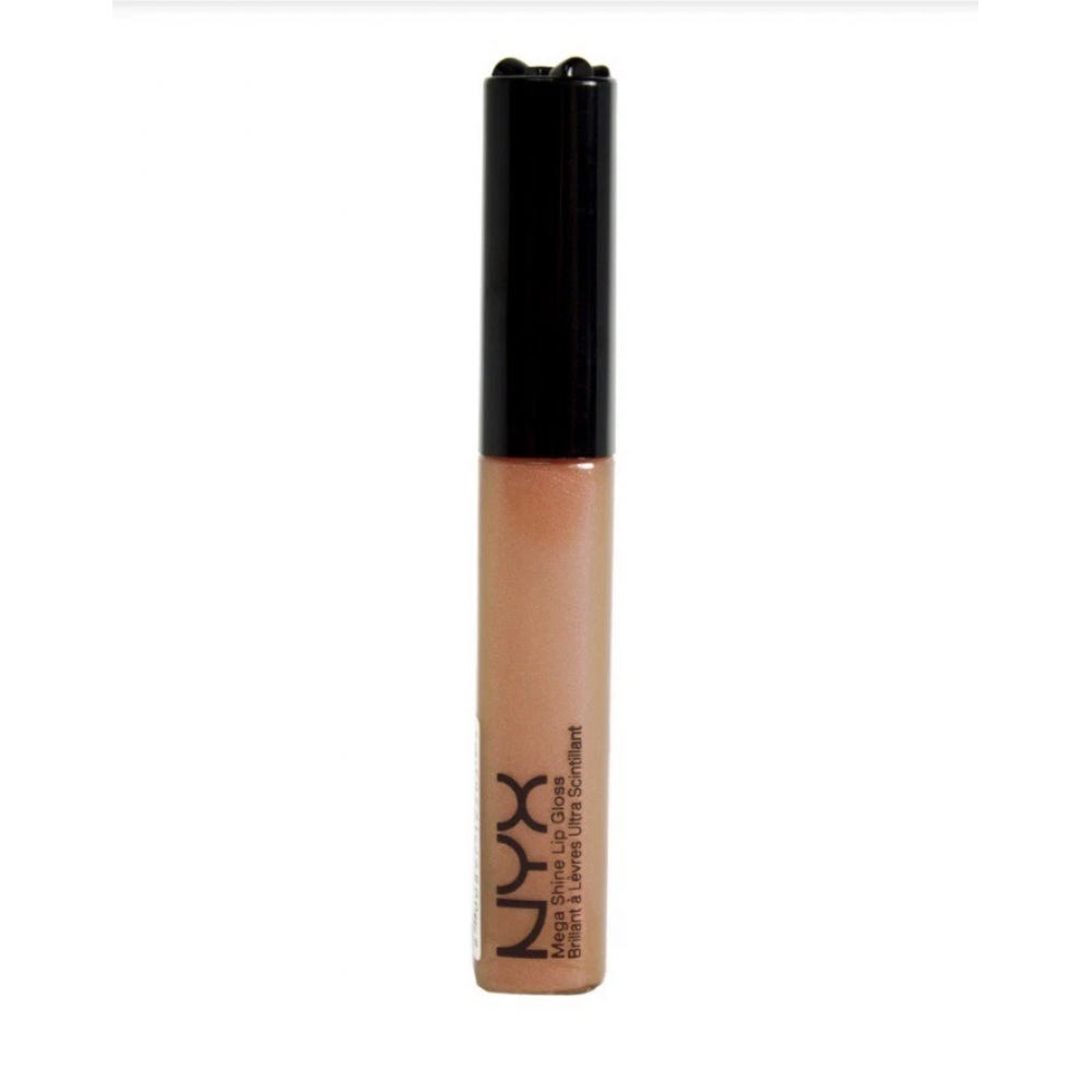 NYX Mega Shine Lip Gloss Tanned LG152A with a mirror finish