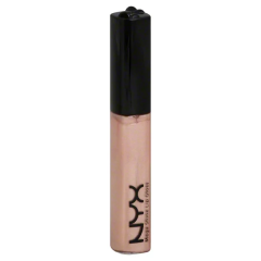 NYX Mega Shine Lip Gloss Beige Pearl LG135A with a mirror finish