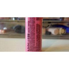 NYX Mega Shine Lip Gloss Beige LG129 with a mirror finish