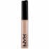 NYX Mega Shine Lip Gloss Frosted Beige LG112 with a mirror finish