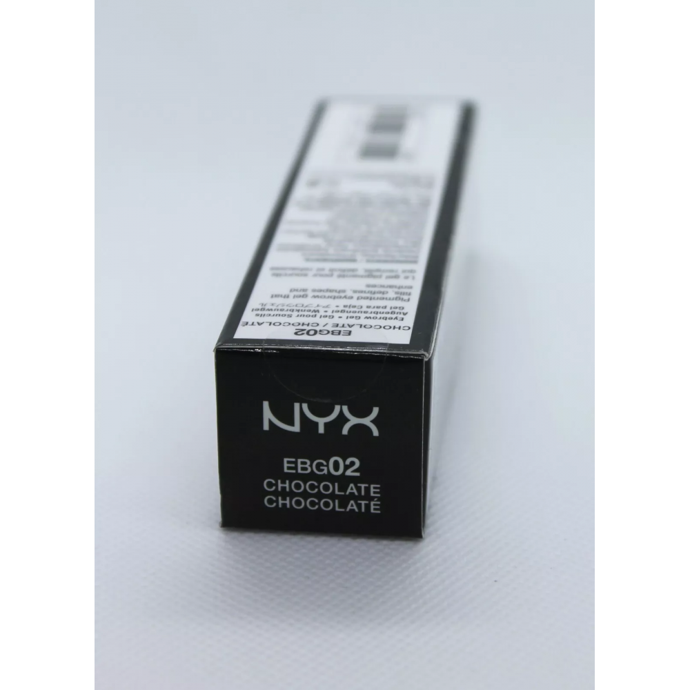 NYX Eyebrow Gel Chocolate EBG02 Coloured Waterproof Fixing Gel 10 ml
