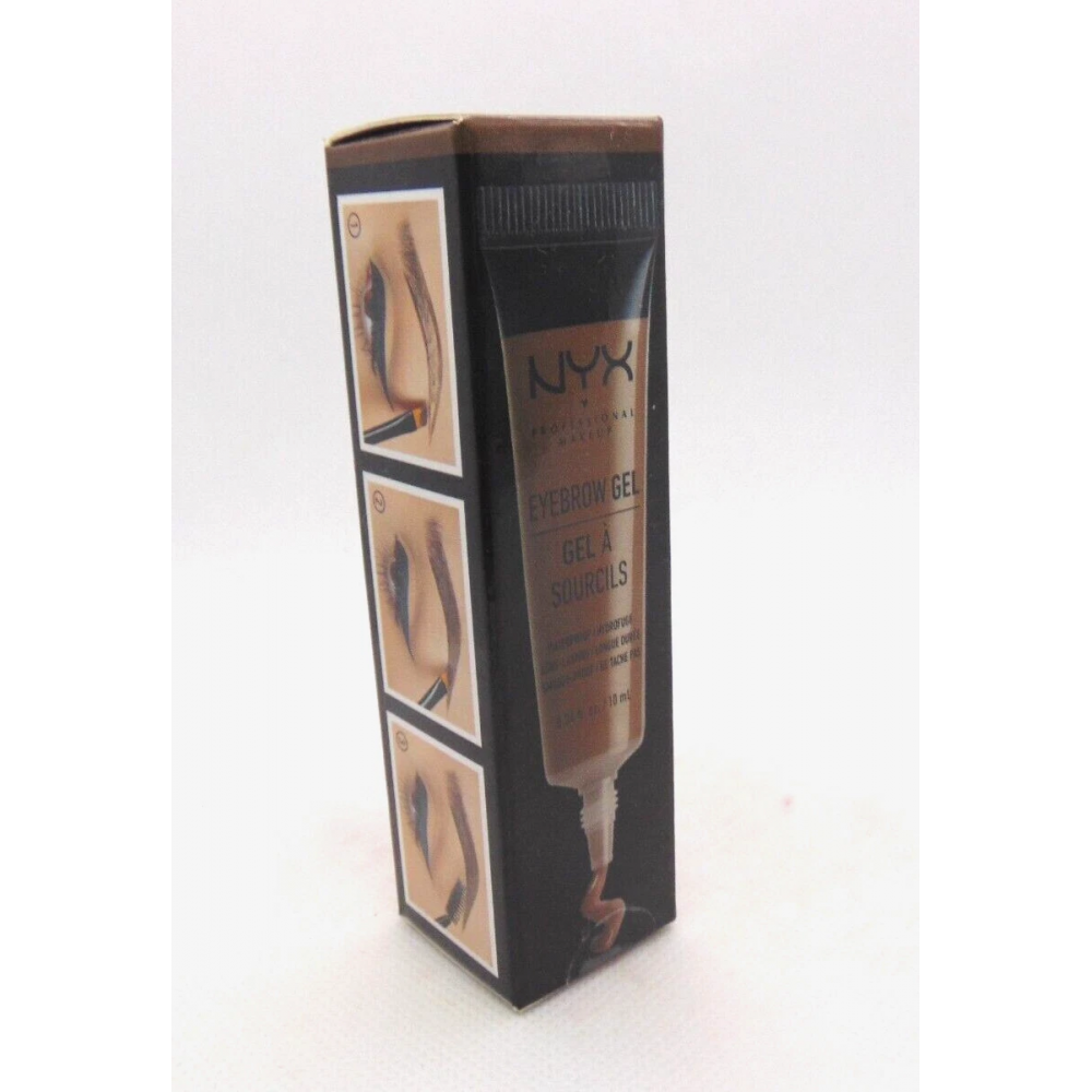 NYX Eyebrow Gel Chocolate EBG02 Coloured Waterproof Fixing Gel 10 ml