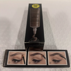 Фіксуючий гель для брів NYX Eyebrow Gel Brunette EBG03 кольоровий водостійкий 10 мл