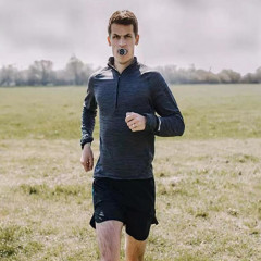 Портативный дыхательный тренажёр для спорта Fitness Trainer регулируемый белый