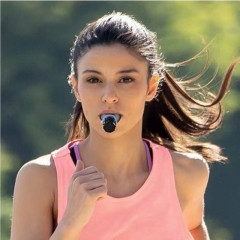 Портативный дыхательный тренажёр для спорта Fitness Trainer регулируемый белый