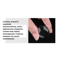 Прозорий силіконовий штамп для манікюру та стемпінгу з кришкою 2,8 см і скребком