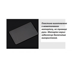 Прозорий силіконовий штамп для манікюру та стемпінгу з кришкою 2,8 см і скребком