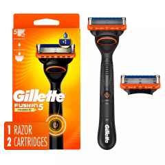 Бритва Gillette Fusion5 Power для чоловіків з 1 станком і 2 змінними касетами