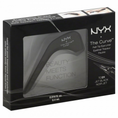 Матовая черная подводка-фломастер Nyx The Curve Jet Black TC01 0.4 мл