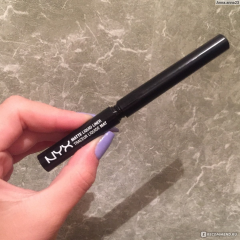 Матовая подводка лайнер для стрелок NYX Matte Liquid Liner MLL01 чёрный 2 мл