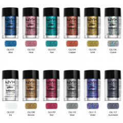 Глітерна пудра для макіяжу NYX Professional Glitter Red GLI09