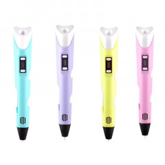 Ручка для 3D-моделювання 3DPEN-2 з підставкою і PLA-ниткою блакитна