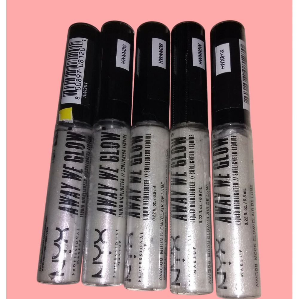 NYX Away We Glow AWG01 Liquid Prism Cream Highlighter with Applicator, 6.8 ml